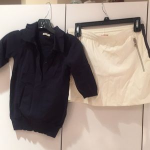 MIU MIU TOP & PRADA TENNIS SKIRT